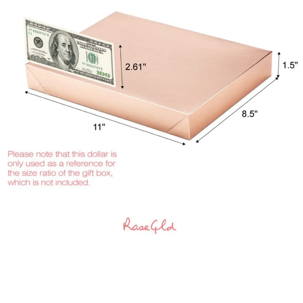4 Rose Gold Textured T-Shirt Gift Boxes, Shipping Supplies, Gift, PRICE IS FIRM - Picture 6 of 6